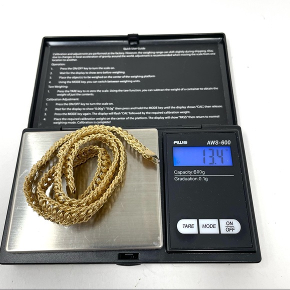 14K solid gold necklace, 13.4g - Picture 14 of 16